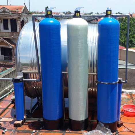 Hệ thống lọc nước giếng khoan nhiễm sắt nặng Slanper SLP.F301